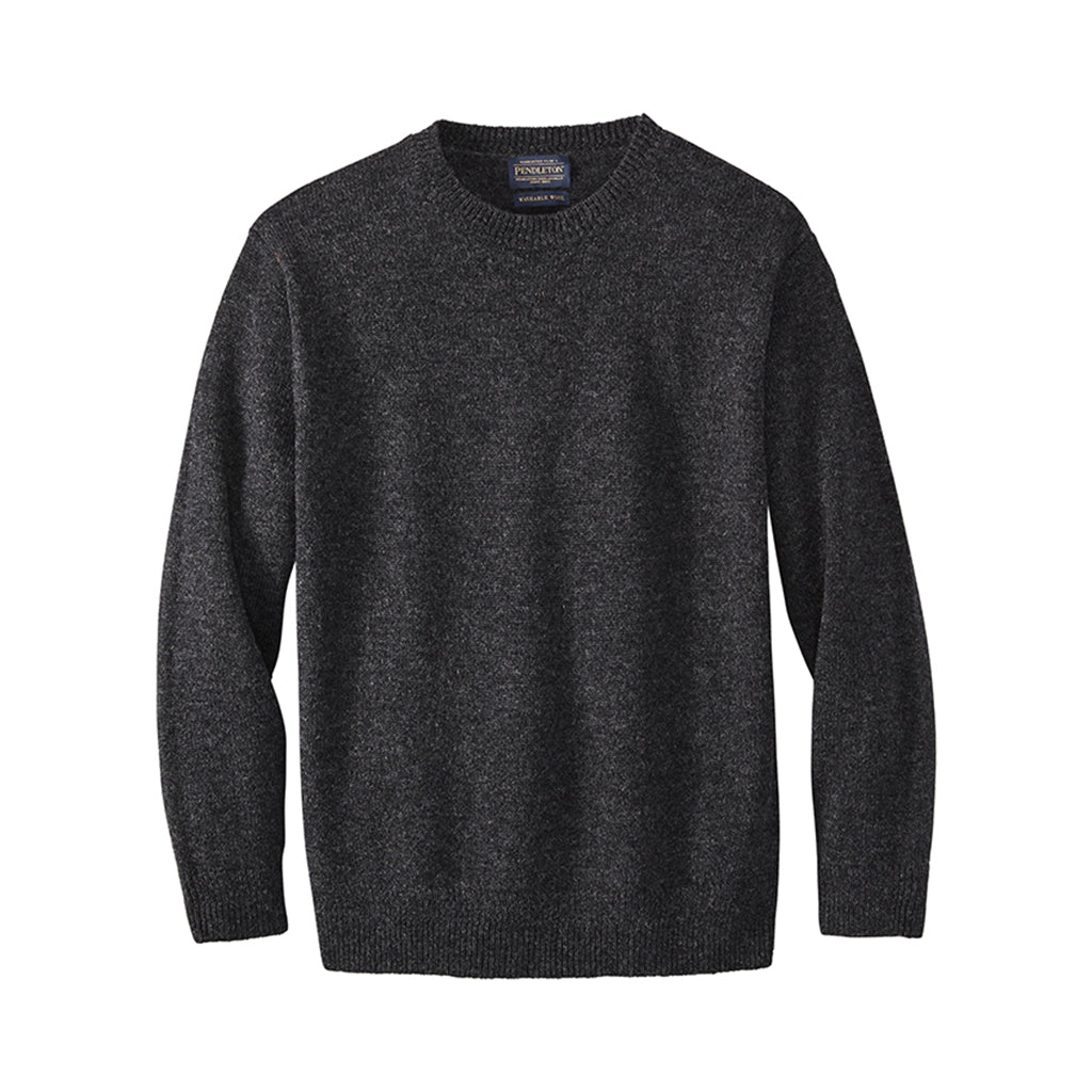 Dark gray sweater on a white background