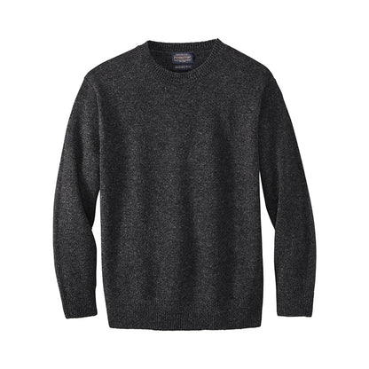 Dark gray sweater on a white background