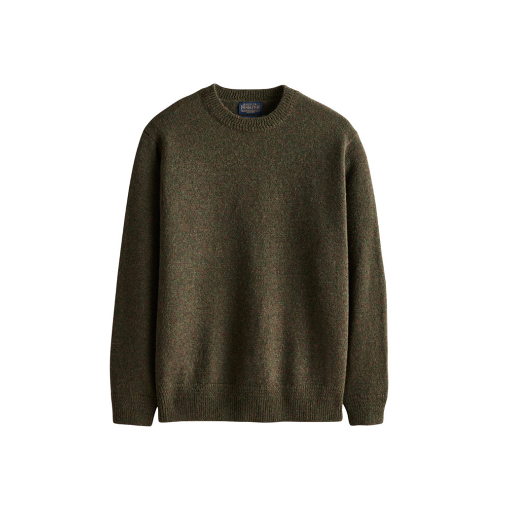 Green sweater on a white background