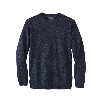 Dark blue sweater on a white background