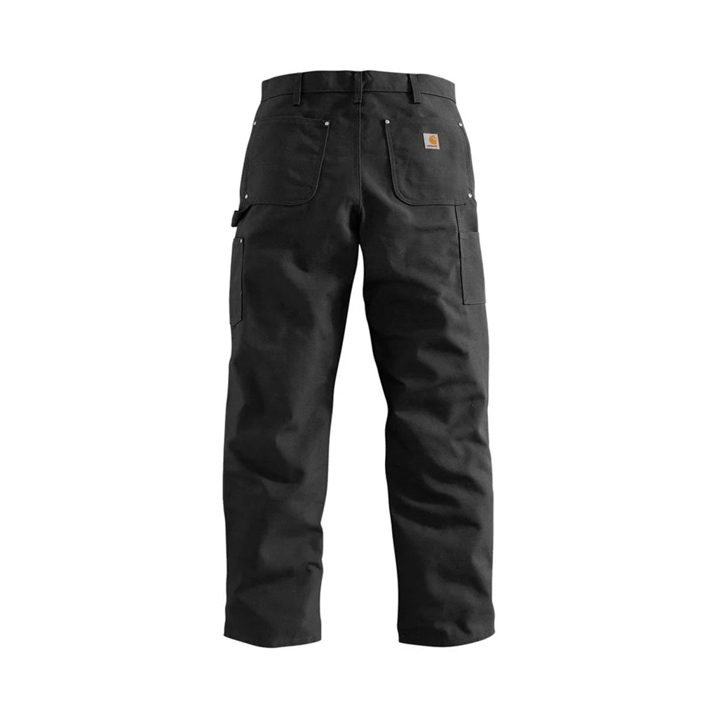 Black work pants on a white background