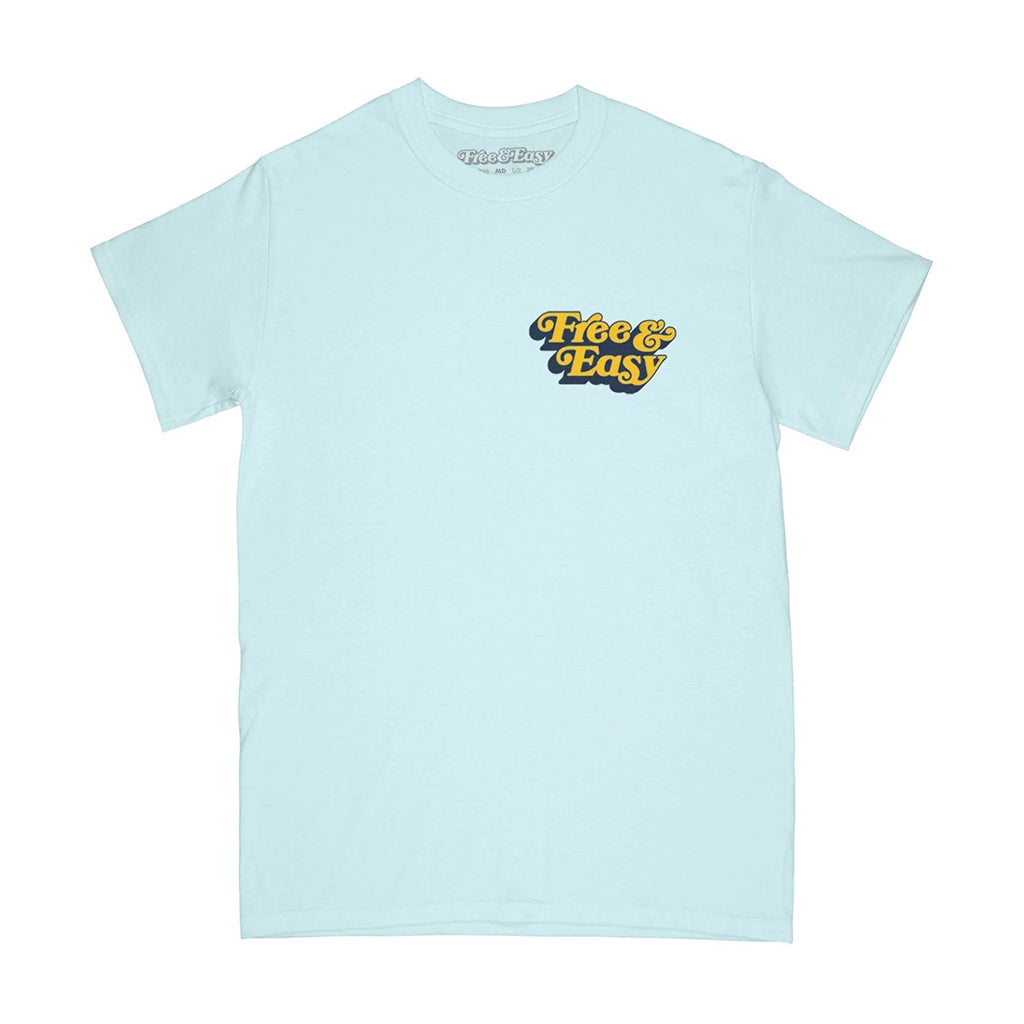 Be Happy LA Tee Powder Blue