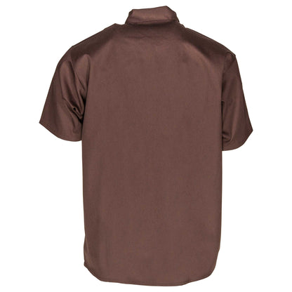 Half Zip Short Sleeve Brown