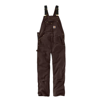 Carhartt Relaxed Fit Duck Bib Overall Dark Brown Overalls