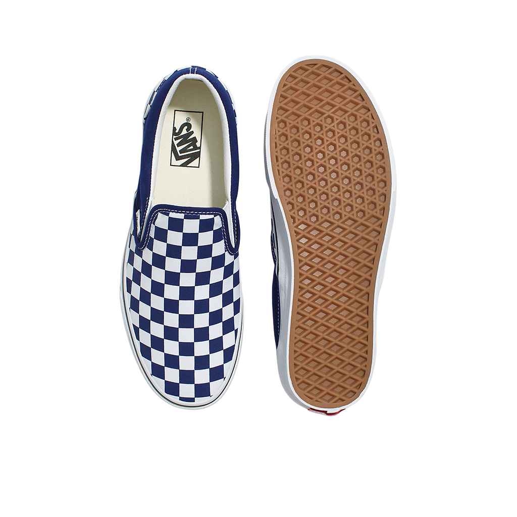 Vans | Slip On Color Theory Beacon Blue Checkerboard | Shoe