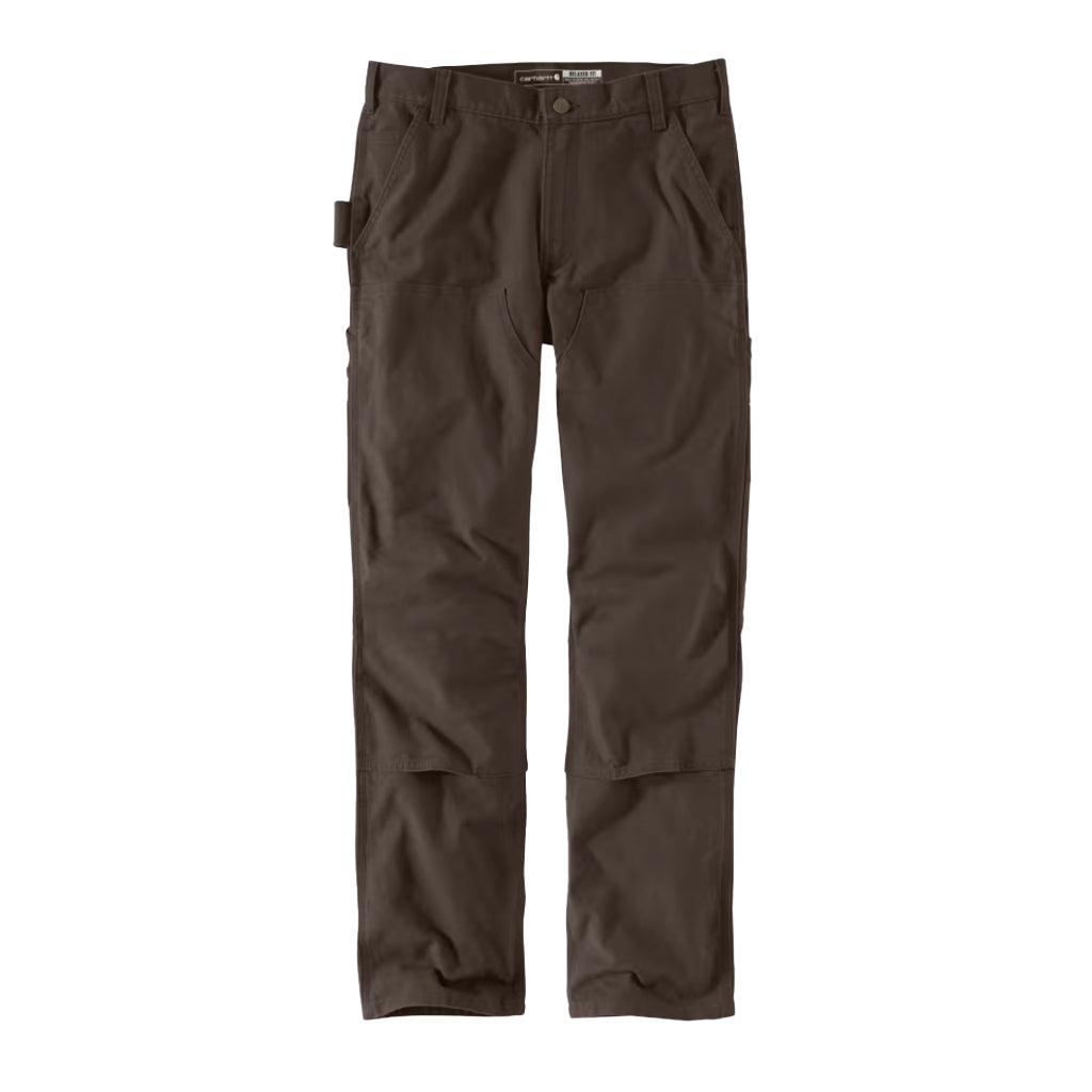 Relaxed Fit Double Front Pants Brown