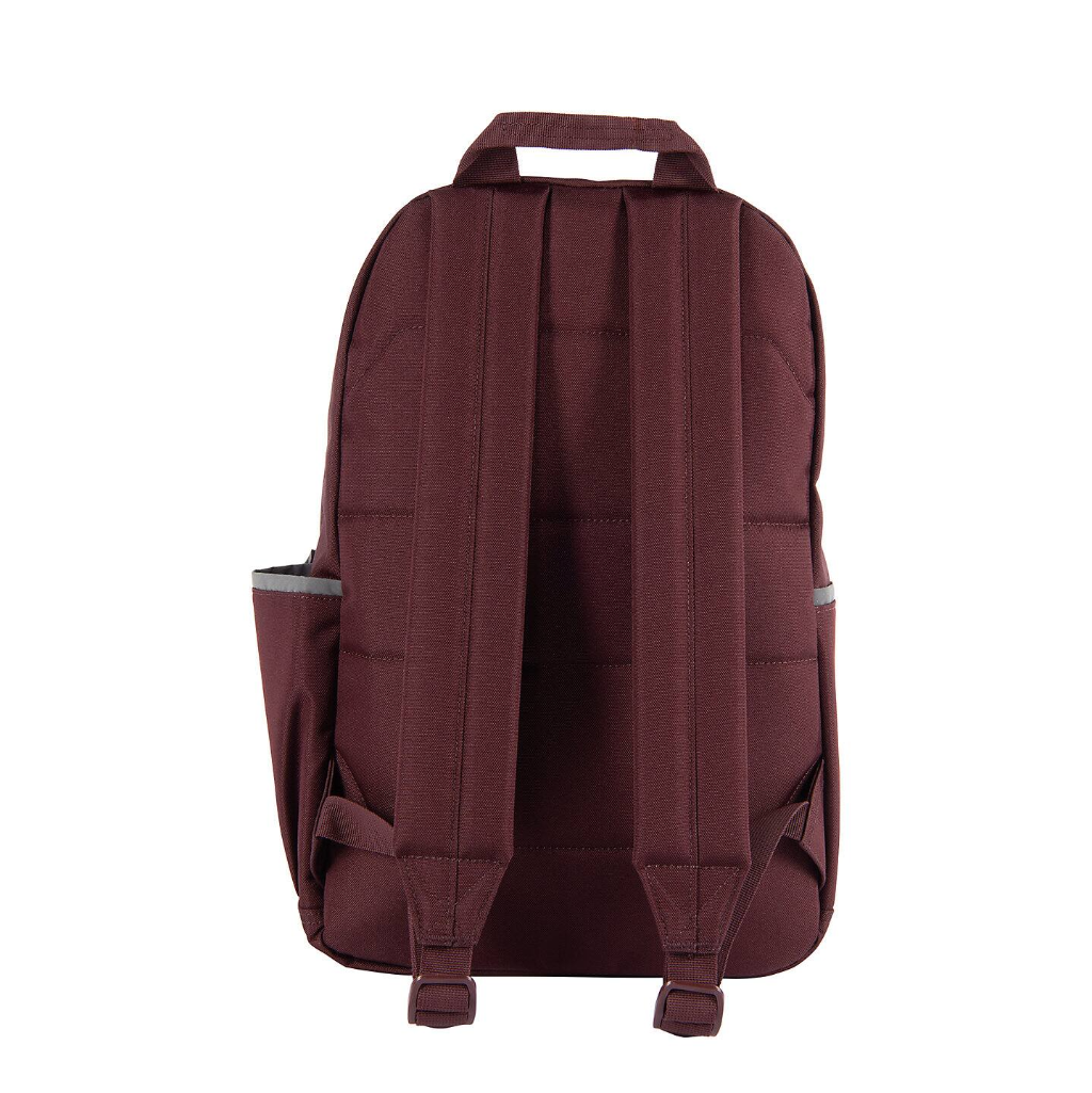 Brown backpack on a white background