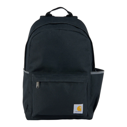 Black backpack with Carhartt logo on a white background