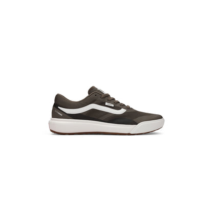 Brown athletic sneaker on a white background 