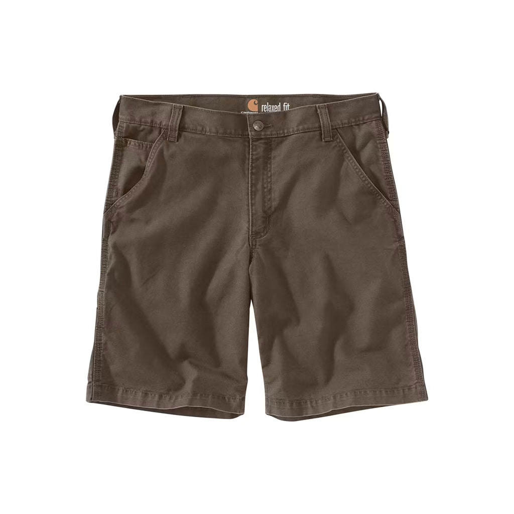 Brown shorts with Carhartt logo on a white background