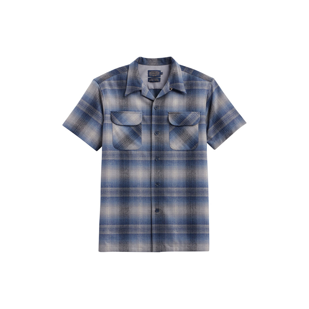Board Shirt Short Sleeve Grey/Navy Ombre
