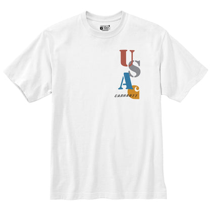 USA Graphic S/S Tee White