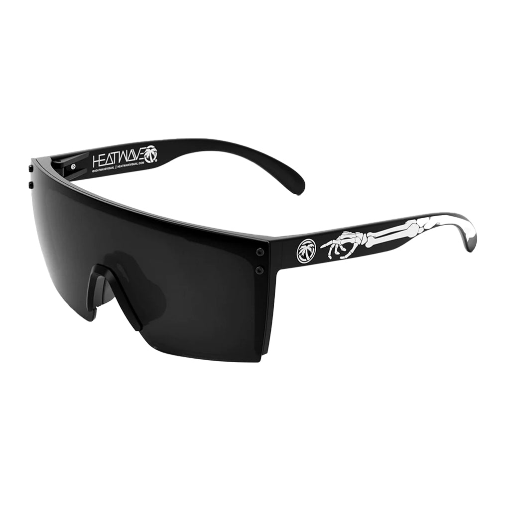 Lazer Face Sunglasses Black Frame/ Black Lens-Bones Arms