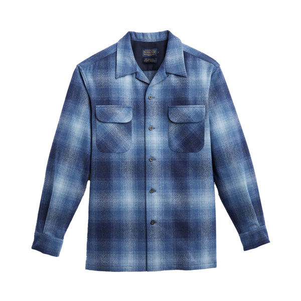★PARTIMENTO★ Ombre Check Shirt Blue Brown PARTIMENTO