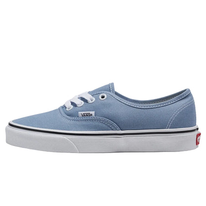 Blue Vans sneaker on a white background