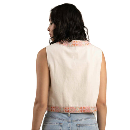 Frontier Vest Vintage White