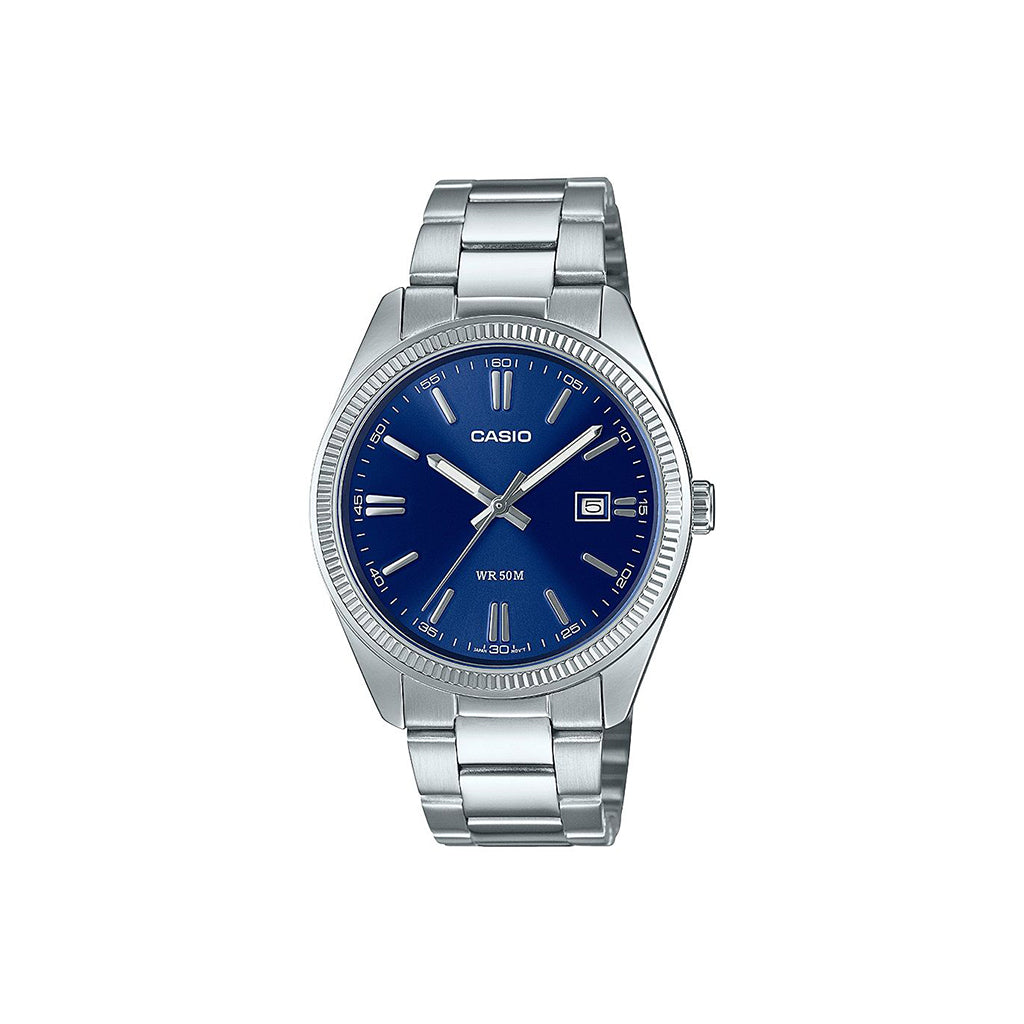 Vintage Blue Dial Stainless Steel Watch