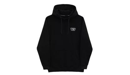 Full Patched Pullover Hoodie Black