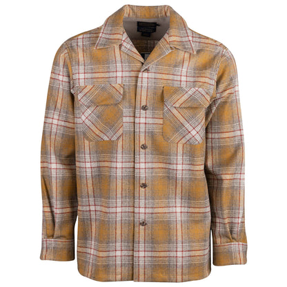 32459 Board Shirt Red/Copper Plaid 22' Front