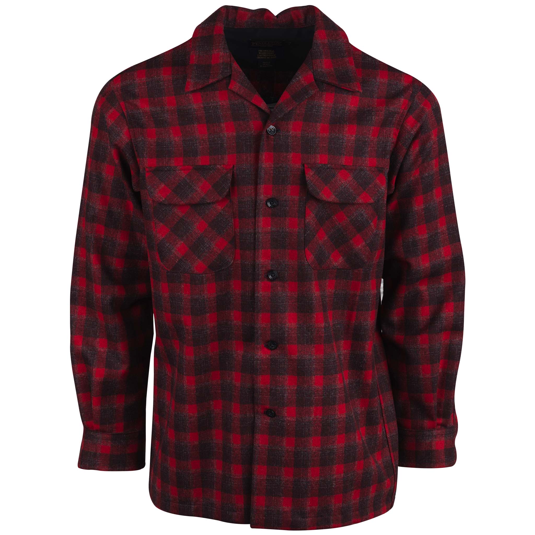 Board Shirt Red/Dark Red Plaid Front