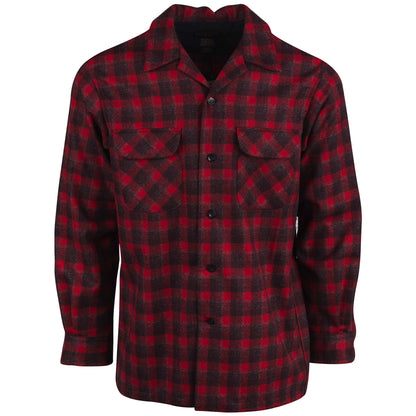 Board Shirt Red/Dark Red Plaid Front