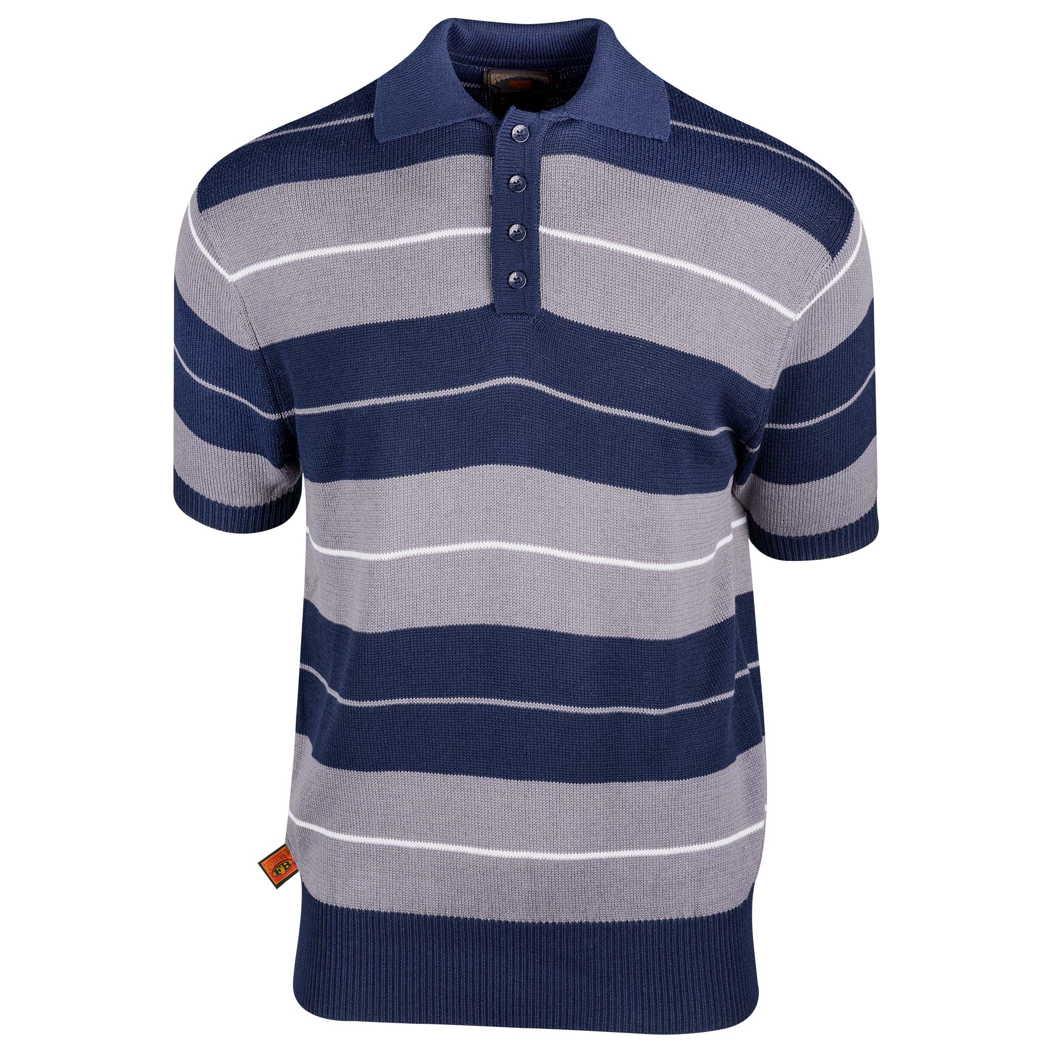 Charlie Brown Shirt Navy/White/Grey Front