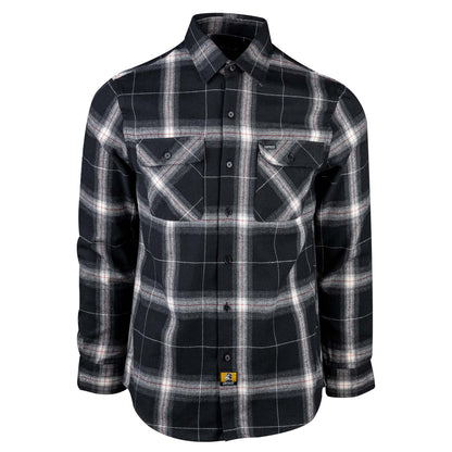 Birch Street Flannel - Black Ombre Front