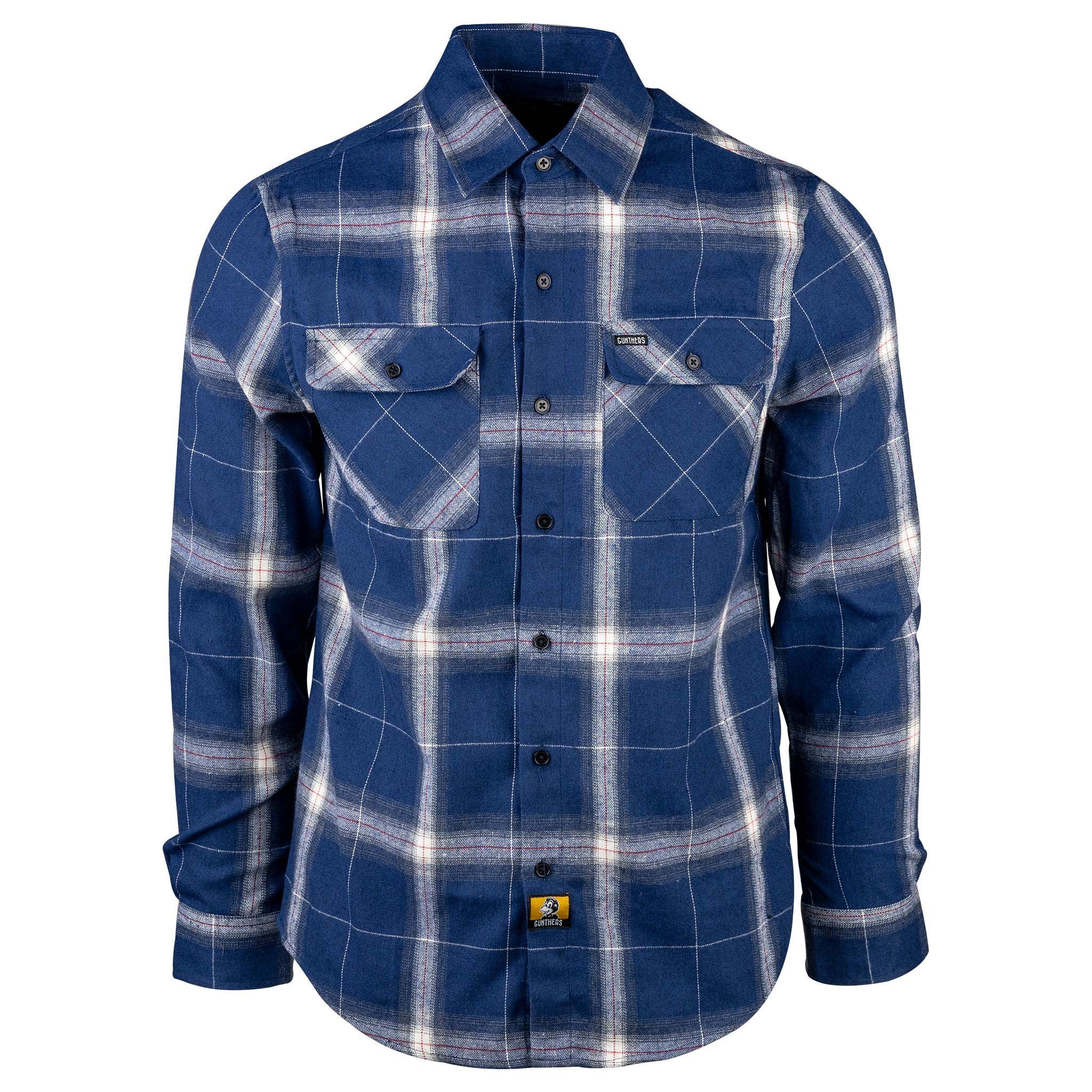 Birch Street Flannel - Blue Ombre Front