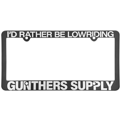 Rather Be Lowriding License Plate Frame