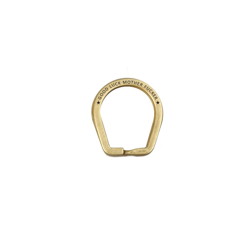 Good Luck Split Ring Key Fob