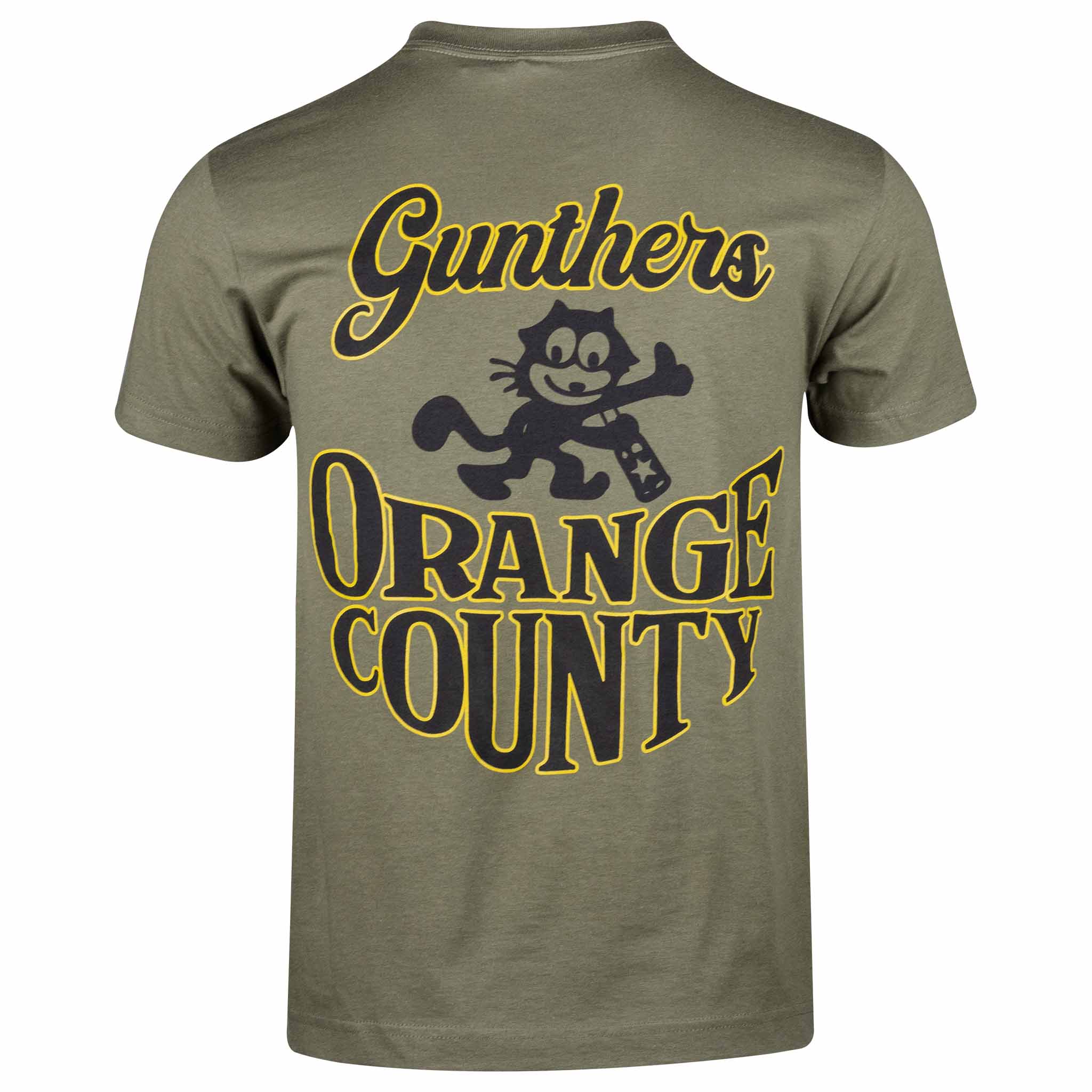 OC Cat Tee Army Green Back