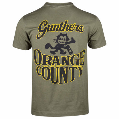 OC Cat Tee Army Green Back