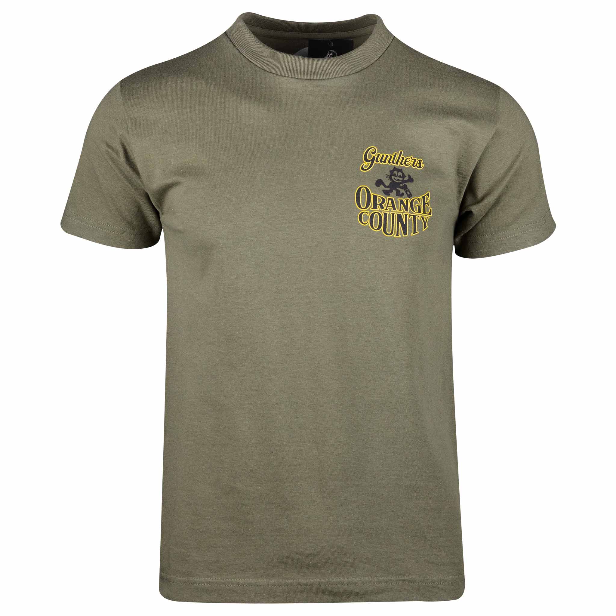 OC Cat Tee Army Green Front
