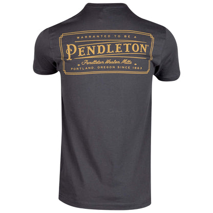 Pendleton Vintage Logo Tee Heavy Metal Back