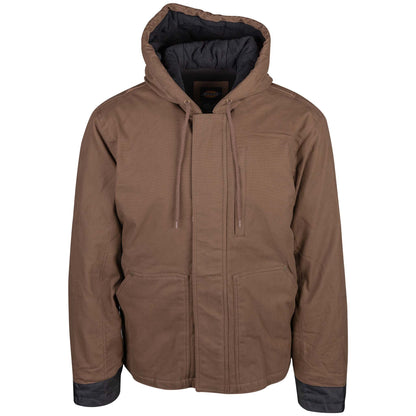 Sanded Duck Flex Mobility Jacket Timber Brown Front