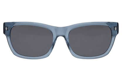 Tres Noir The 45's Transparent Blue Glasses Front View