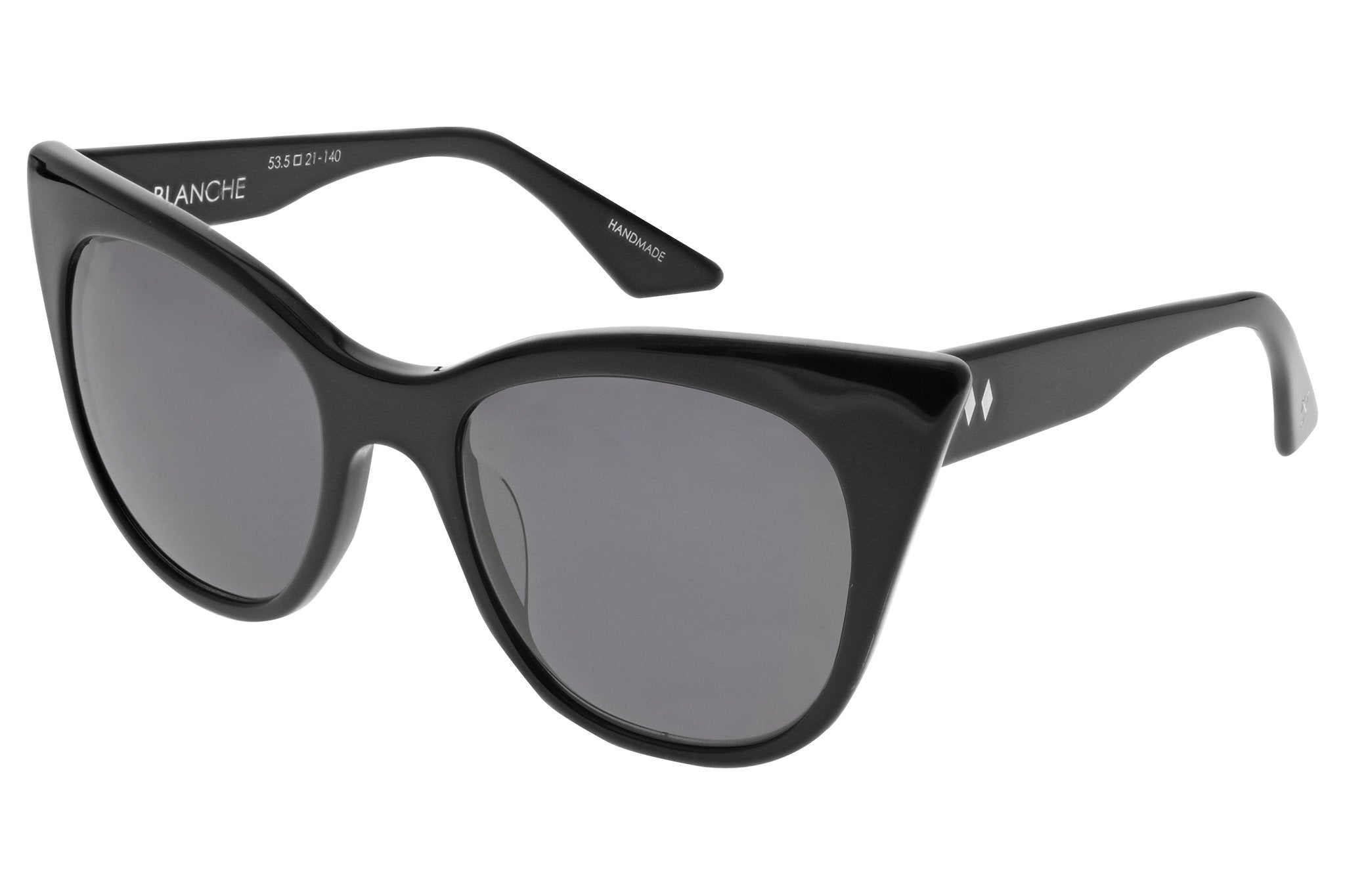 Tres Noir Black Glasses Front Angle