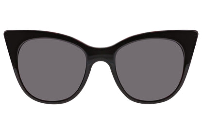 Tres Noir Blanche Plum Petal Glasses Front View
