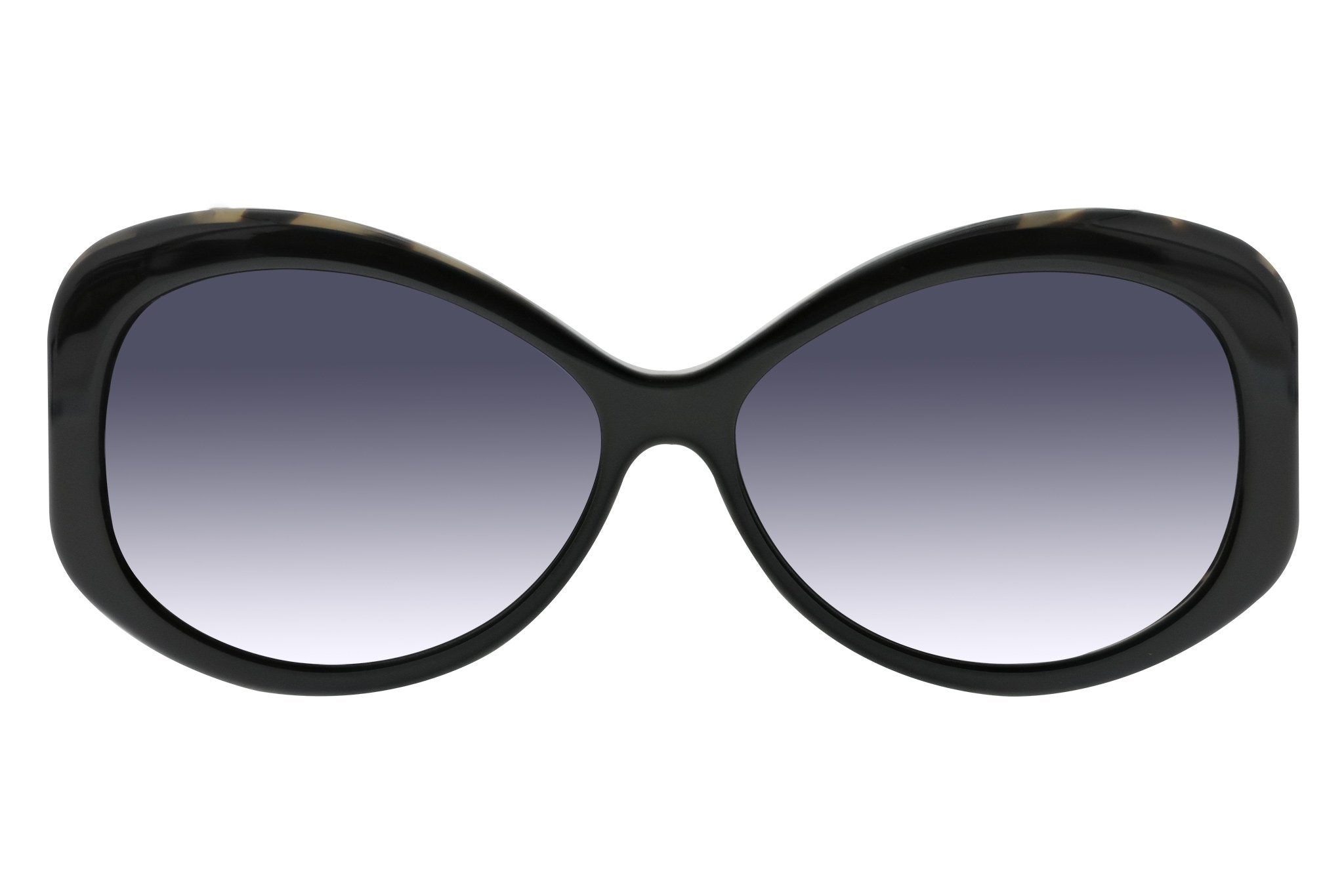 Tres Noir Bombshell Black Pearl Glasses Front View