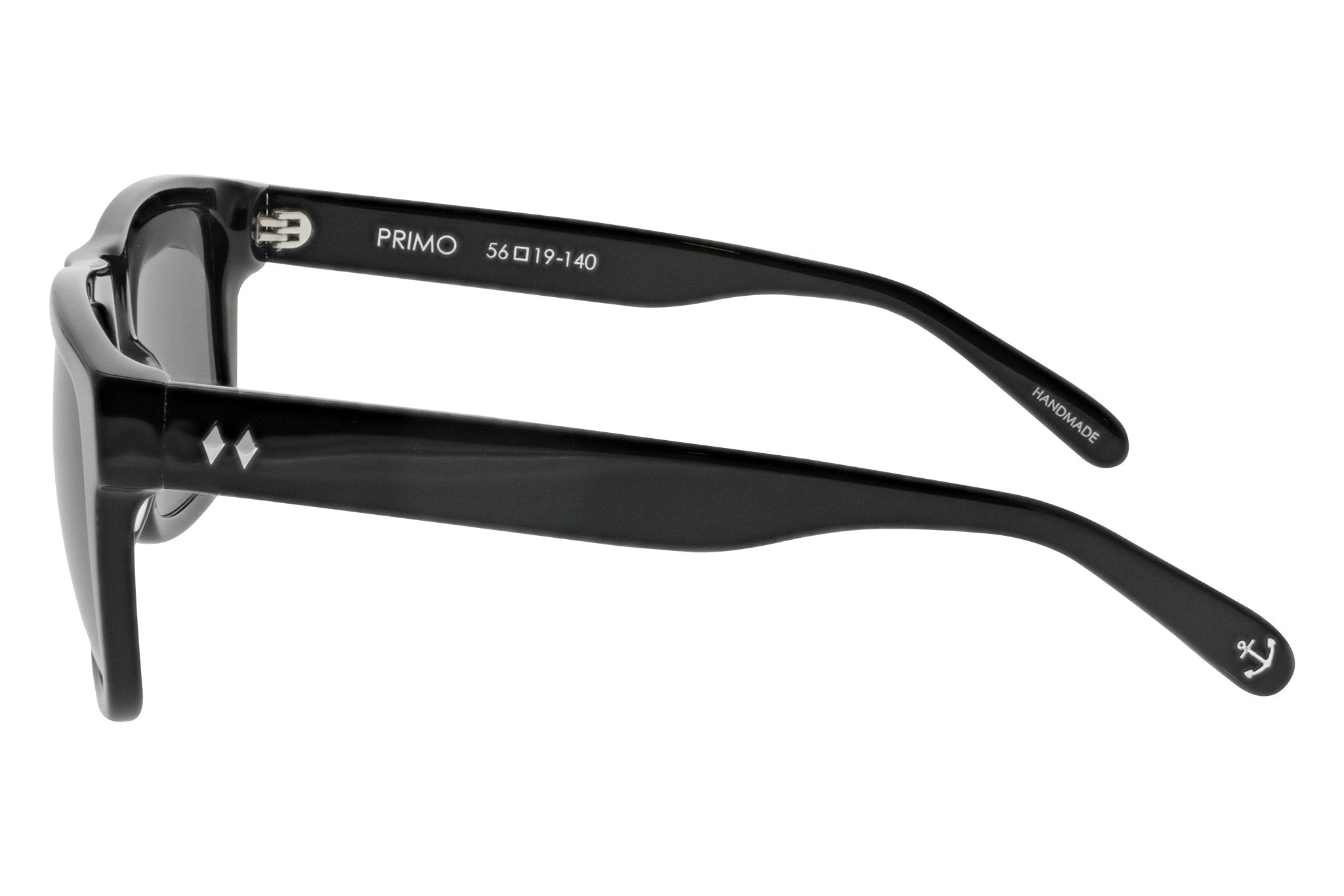 Tres Noir Primo Black Glasses Side View