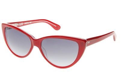 Tres Noir Ultra Lux Scarlet Red Glasses Front Angle View