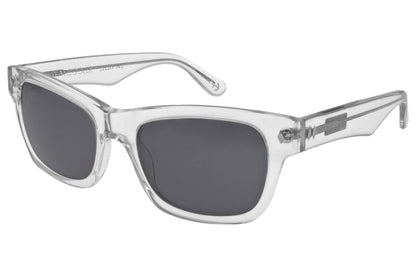 Tres Noir Waycooler Clear Frame Glasses Front Angle View