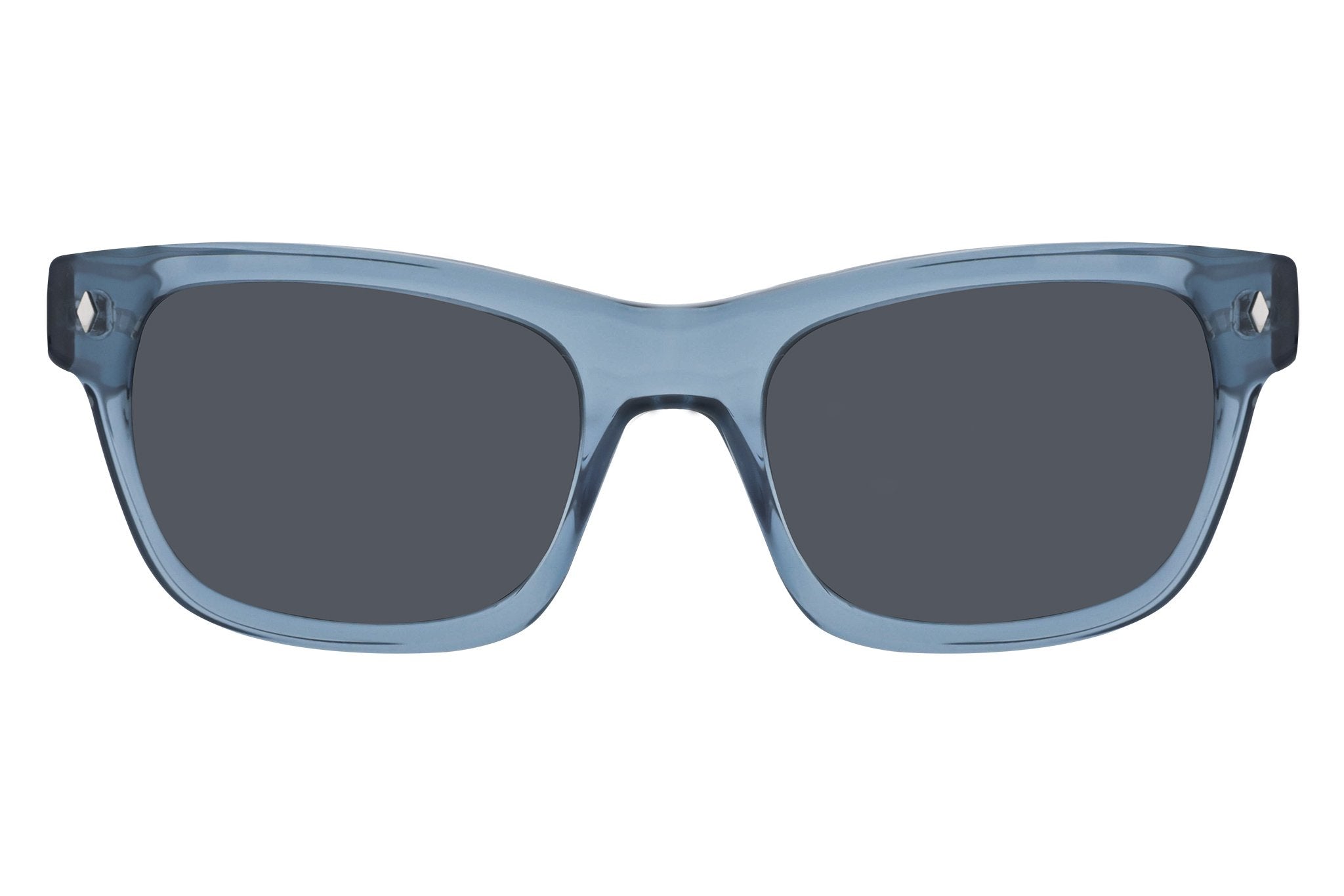 Tres Noir Waycooler Transparent Blue Glasses Front View