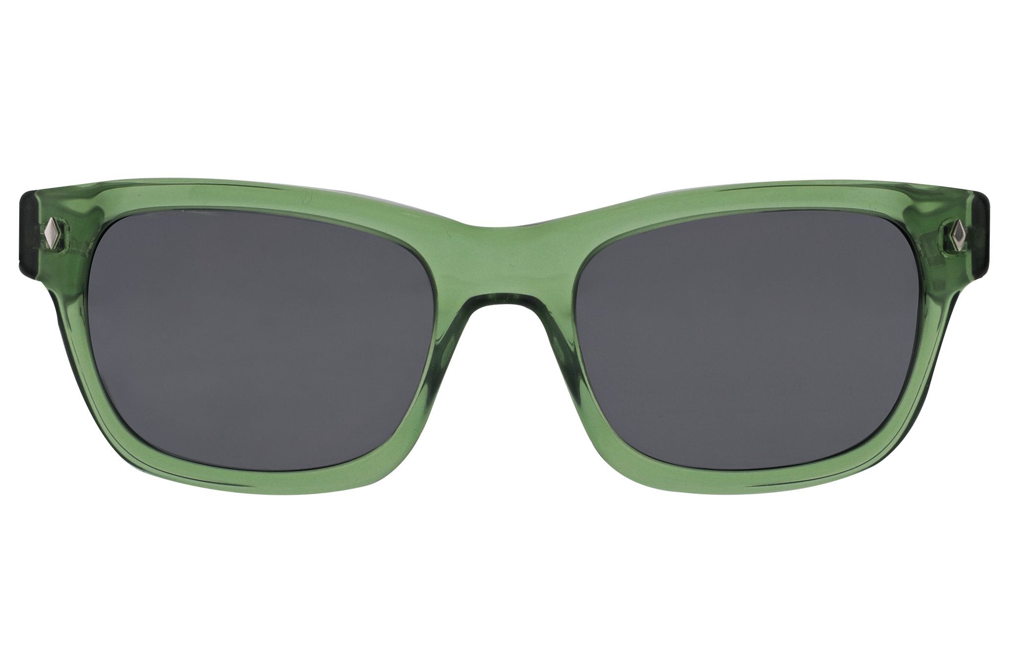 Tres Noir Waycooler Transparent Green Glasses Front View