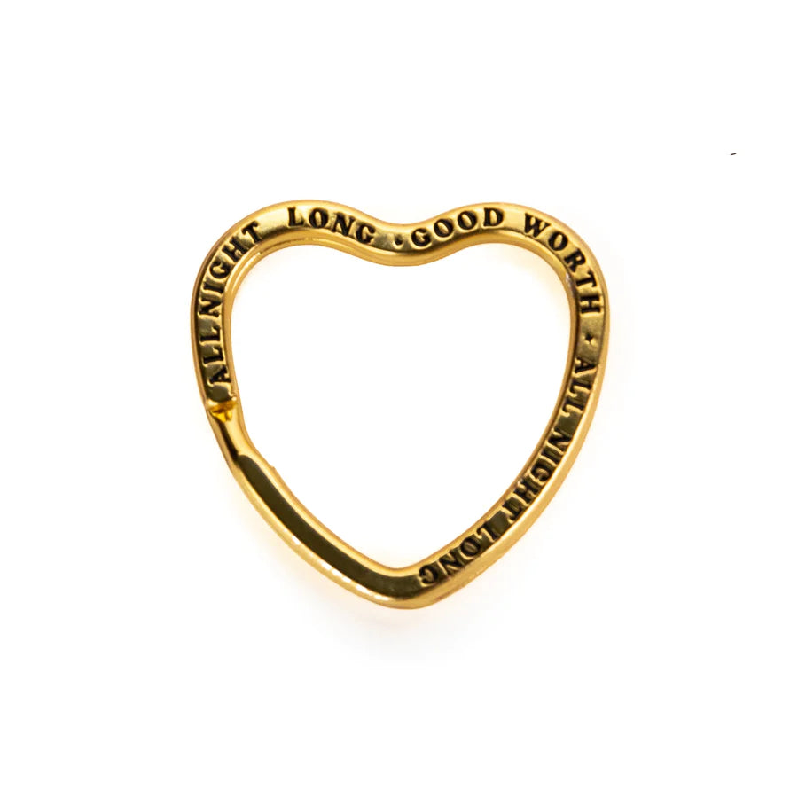 All Night Long Key Ring Gold