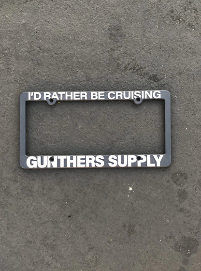 Rather Be Cruising License Plate Frame